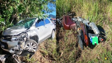 Dia das Mães termina em tragédia: motociclista morre após colisão na BR-470 em Apiúna