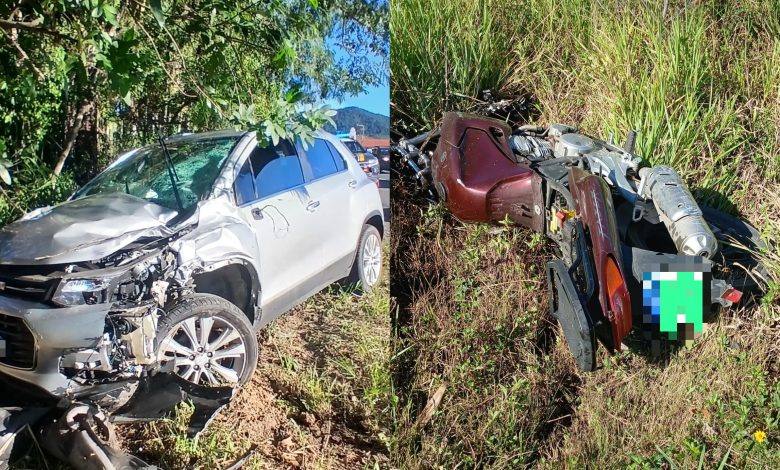 Dia das Mães termina em tragédia: motociclista morre após colisão na BR-470 em Apiúna