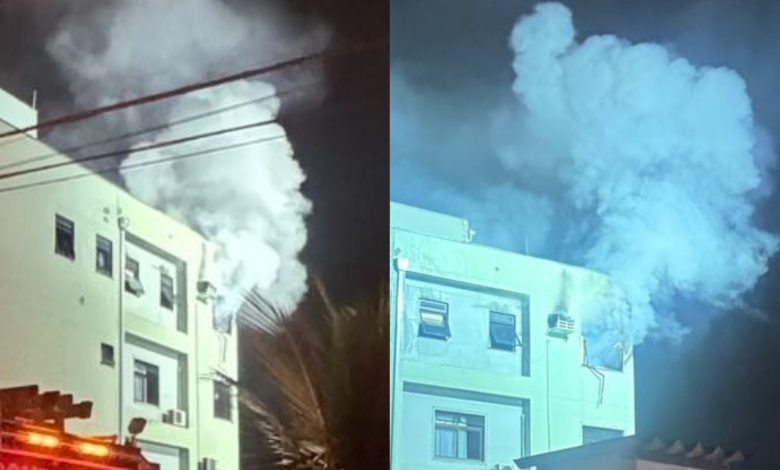 Moradora escapa de incêndio em apartamento e prédio precisa ser evacuado em Blumenau
