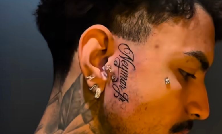 Ex-jogador tatua “Neymar Jr” no rosto após convocação do craque para a Copa do Mundo