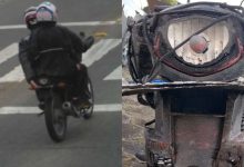 Motociclista flagrado escondendo placa para escapar de radares é preso após fuga em Pomerode