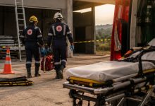Trabalhador é intubado após cair de telhado de seis metros e sofrer grave traumatismo em Brusque