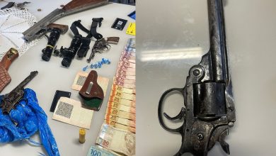 Homem tenta fugir de abordagem, descarta arma e termina preso com drogas e munições em Apiúna