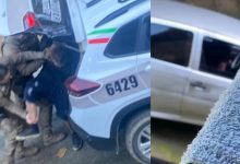 Motorista “doido” invade sítio em Benedito Novo, mobiliza PM, SAMU, bombeiros e guincho após horas de tensão