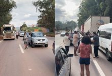Roda de pagode improvisada transforma congestionamento em momento descontraído em rodovia