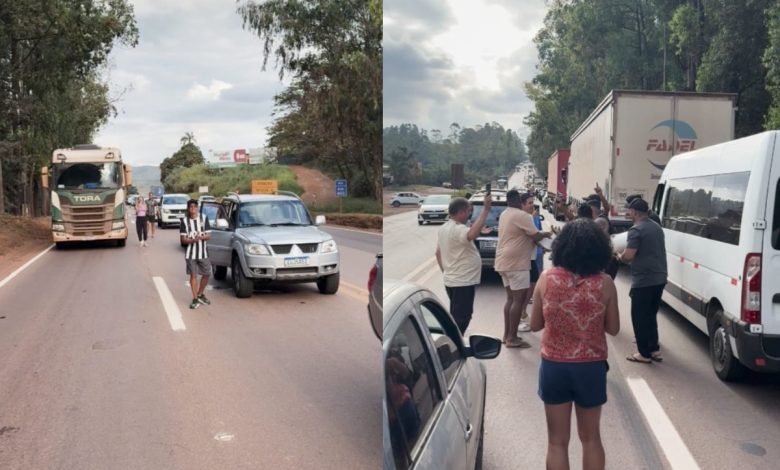 Roda de pagode improvisada transforma congestionamento em momento descontraído em rodovia