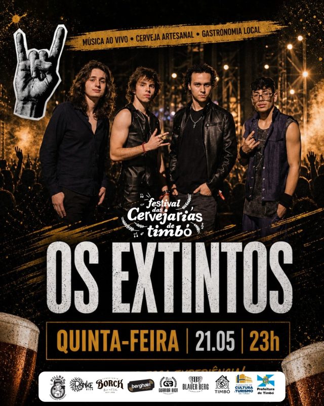 Contagem regressiva em Timbó para o Festival das Cervejarias 2026 com programação completa e grandes atrações