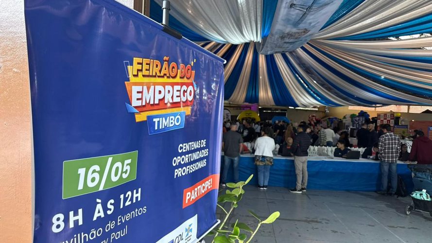Feirão do Emprego em Timbó bate recorde de participação e amplia oportunidades com 29 empresas envolvidas