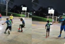 Garoto deixa adversário no chão, aplica caneta e viraliza nas redes com sequência impressionante de dribles