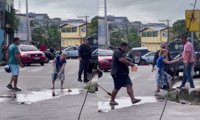 Em momento de dor, mãe é vista limpando sangue do próprio filho após acidente fatal