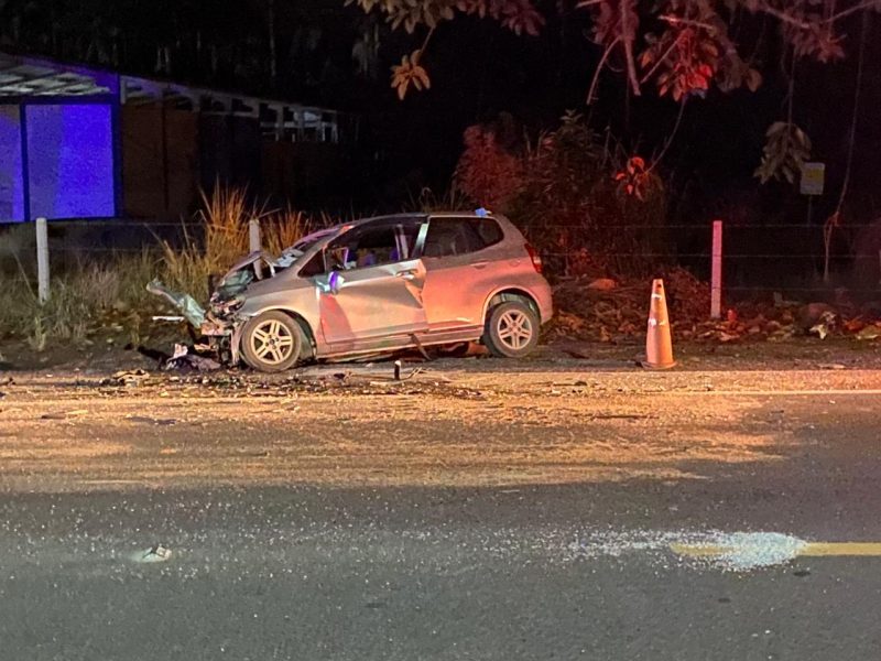 Colisão entre carreta e dois carros deixa uma vítima fatal e feridos em estado grave na BR-470, em Apiúna