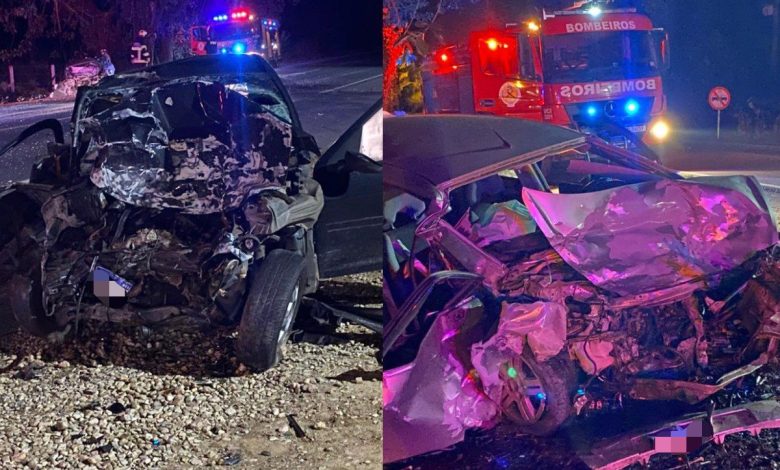 Colisão entre carreta e dois carros deixa uma vítima fatal e feridos em estado grave na BR-470, em Apiúna