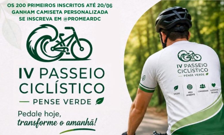 Rio dos Cedros abre inscrições e se prepara para receber a 4ª edição do Passeio Ciclístico Pense Verde
