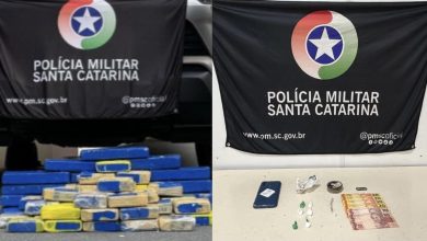 Polícia Militar apreende mais de 31 quilos de drogas e detém adolescente por tráfico em Blumenau