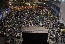 Parque Central reúne cerca de 2,5 mil pessoas para acompanhar empate do Brasil com Marrocos em Timbó