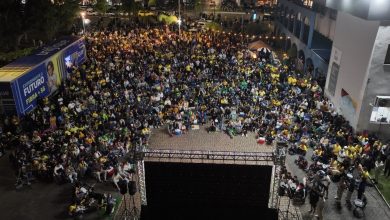 Parque Central reúne cerca de 2,5 mil pessoas para acompanhar empate do Brasil com Marrocos em Timbó