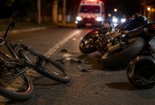 Ciclista de 53 anos sofre traumatismo craniano grave após colisão com motocicleta em Indaial