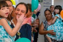 Pela primeira vez desde que nasceu, menina de 7 anos com condição rara deixa hospital