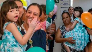 Pela primeira vez desde que nasceu, menina de 7 anos com condição rara deixa hospital