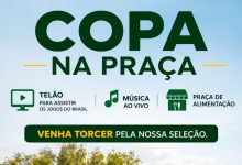 Copa do Mundo: Praça Central de Timbó terá transmissão da estreia do Brasil