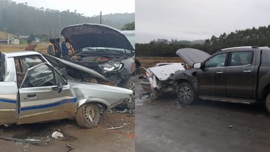Colisão frontal deixa idoso inconsciente e com suspeita de fratura em Doutor Pedrinho; idosa também ficou ferida