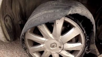 Pneu furado ou missão impossível? Marido viraliza após ver estado do carro da esposa