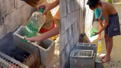 Churrasco mais fácil? Garrafa PET vira truque criativo para acender a churrasqueira em casa