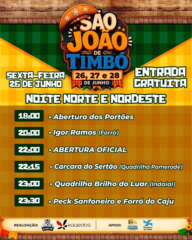 Pela primeira vez, tradicional Baile da Duque deixa Rio dos Cedros e será realizado em Timbó durante o São João; confira a programação