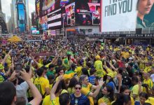 No coração de Nova York, brasileiros fazem festa ao som de Chitãozinho & Xororó