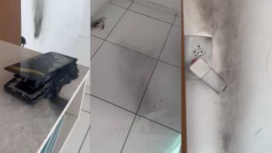 Celular explode durante carregamento e deixa rastro de cinzas em casa: caso viral acende alerta sobre riscos no uso noturno