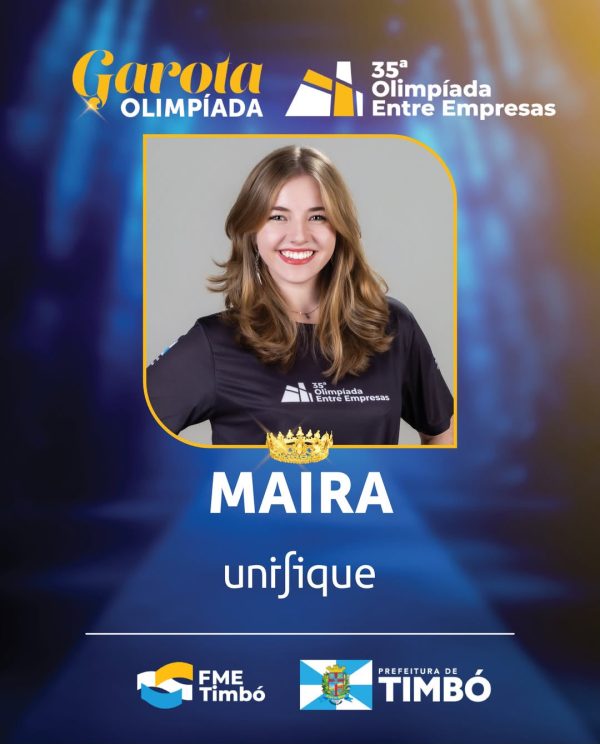 Quem será a Garota Olimpíada? Conheça as 18 candidatas que representam as empresas de Timbó