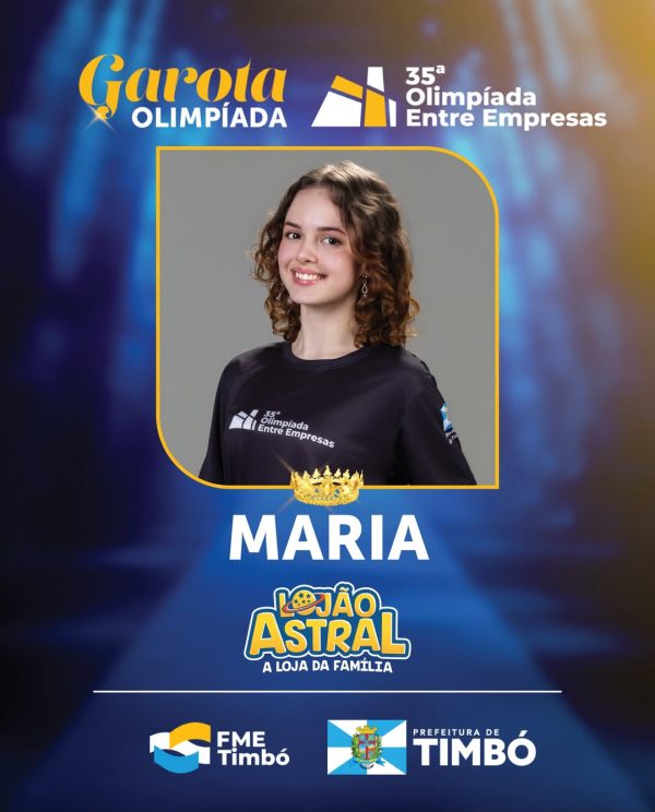 Quem será a Garota Olimpíada? Conheça as 18 candidatas que representam as empresas de Timbó