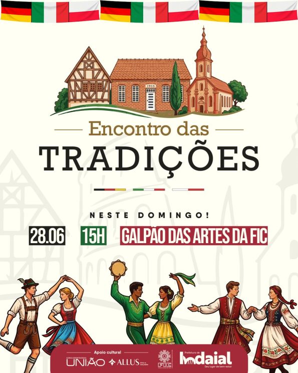 Três culturas, uma história: evento celebra a identidade de Indaial