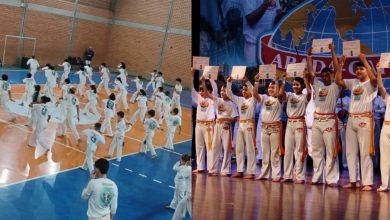 Festival Nacional da Arte Capoeira reúne grandes mestres e mais de 70 crianças em Timbó