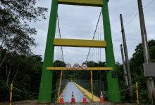 Ponte Pênsil de Rodeio passa por manutenção para reforçar a segurança