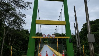 Ponte Pênsil de Rodeio passa por manutenção para reforçar a segurança