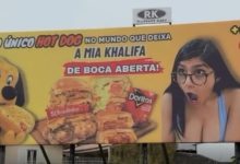 Propaganda com Mia Khalifa em outdoor provoca denúncias e investigação do Ministério Público em SC