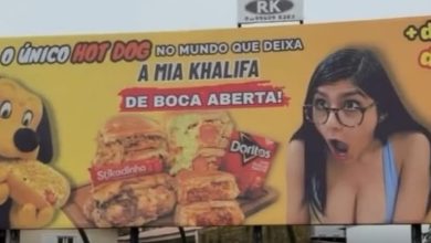 Propaganda com Mia Khalifa em outdoor provoca denúncias e investigação do Ministério Público em SC