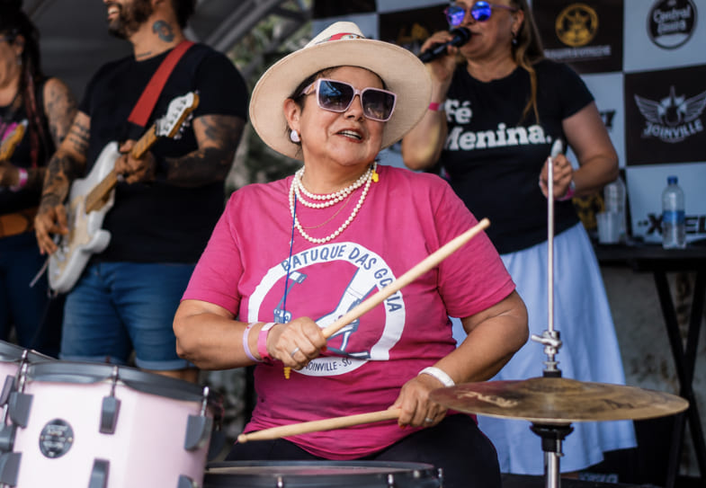2º Batuque das Guria leva ritmo e protagonismo feminino a Blumenau