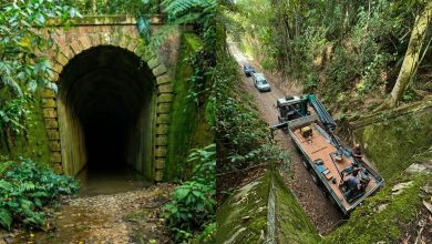 Maior túnel ferroviário de SC é interditado em Apiúna após risco causado pelas chuvas