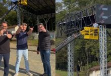 Novo palco no Parque Jorge Hardt começa a ganhar forma e promete movimentar a cena cultural de Indaial