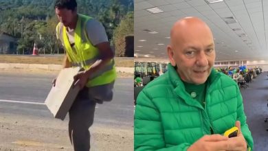 Pedreiro que viralizou ao trabalhar com apenas uma perna em SC receberá prótese de R$ 80 mil de Luciano Hang