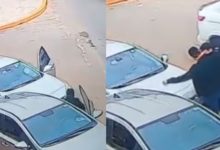 Motoristas surpreendem ao se abraçarem após colisão em SC e vídeo viraliza nas redes sociais