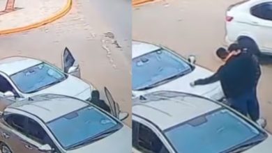 Motoristas surpreendem ao se abraçarem após colisão em SC e vídeo viraliza nas redes sociais