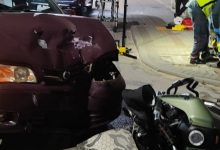Motociclista fica ferido após colisão frontal com carro em Gaspar