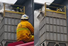 Incêndio em silo industrial mobiliza bombeiros por mais de duas horas e consome 58 mil litros de água em Indaial