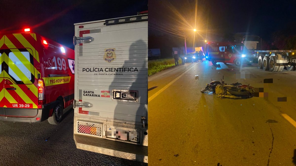 Motociclista sofre amputações e morre após colisão com carro em Ilhota