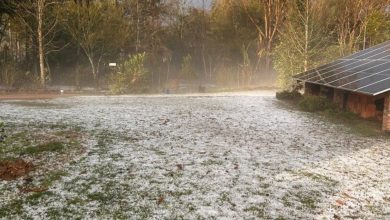 Criança é atingida por telha na cabeça durante temporal com granizo em SC