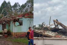 Ventos de 90 km/h causam destruição em SC, deixam famílias desalojadas e milhares sem energia