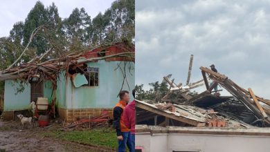 Ventos de 90 km/h causam destruição em SC, deixam famílias desalojadas e milhares sem energia